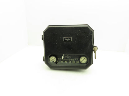 Taylor JS-342-B Level-Buoy Fulscope Pressure Transmitter Gauge *Broken Glass*