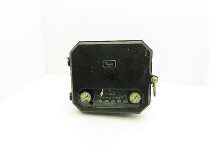 Taylor JS-342-B Level-Buoy Fulscope Pressure Transmitter Gauge *Broken Glass*