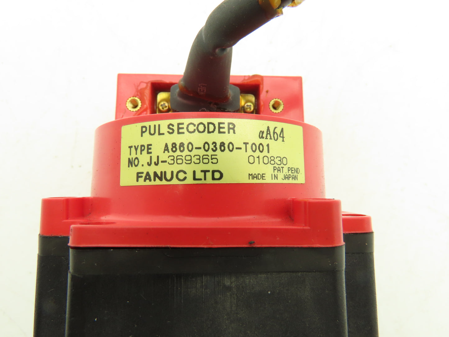 Fanuc A06B-0371-B175 AC Servo Motor .3kW 90v 3Ph 3000RPM Encoder A860-0360-T001