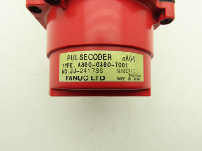 Fanuc A06B-0371-B175 AC Servo Motor .3kW 90v 3Ph 3000RPM Encoder A860-0360-T001