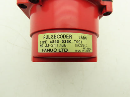 Fanuc A06B-0371-B175 AC Servo Motor .3kW 90v 3Ph 3000RPM Encoder A860-0360-T001