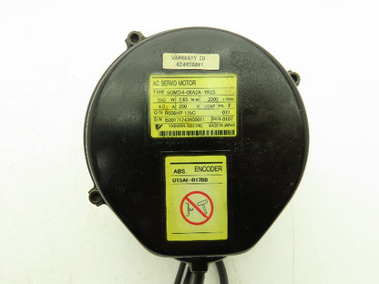 Yaskawa SGMDH06A2AYR25 550W 2.63Nm 2000RPM 200V AC Servo Motor