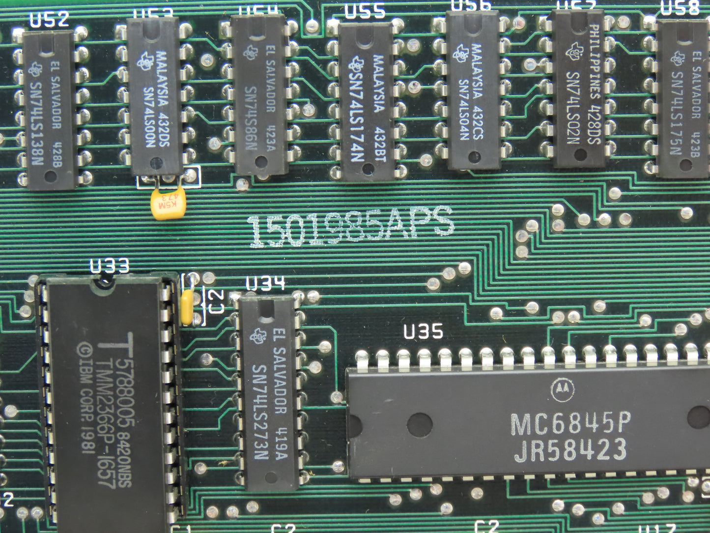 IBM 1501985APS 1501985APS Printed Circuit Black & White Parallel PC Card PCB