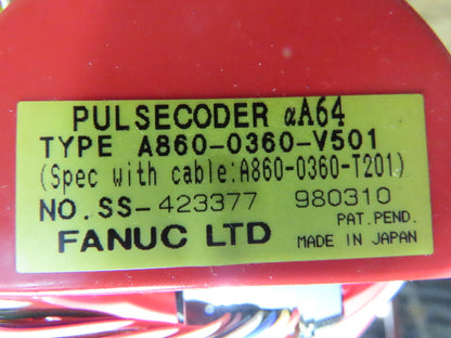 Fanuc A06B-0162-B175 AC Servo Motor 1.4 kW A860-0360-T061 Pulse Coder