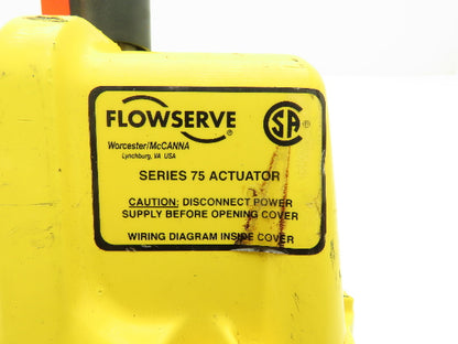 Flowserve 10P 75 5XD2120A C0192 Electric Valve Actuator 120V 150 In-Lb