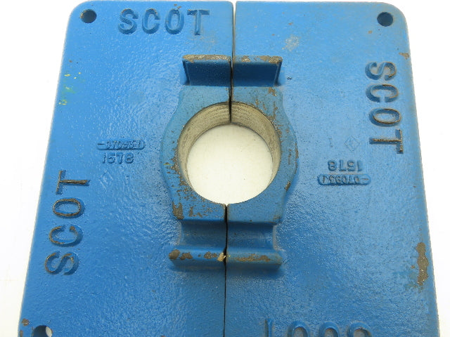 Scot 1578 Pump Plate 2.5"ID 11" Square 2pc Cast Iron