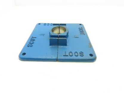 Scot 1578 Pump Plate 2.5"ID 11" Square 2pc Cast Iron