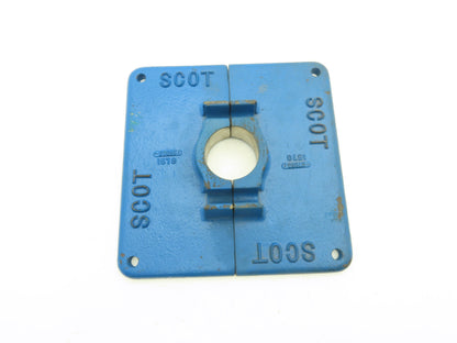 Scot 1578 Pump Plate 2.5"ID 11" Square 2pc Cast Iron