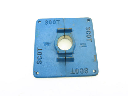 Scot 1578 Pump Plate 2.5"ID 11" Square 2pc Cast Iron