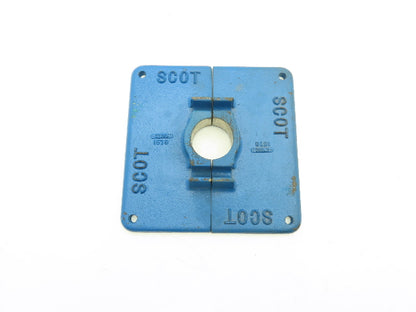 Scot 1578 Pump Plate 2.5"ID 11" Square 2pc Cast Iron