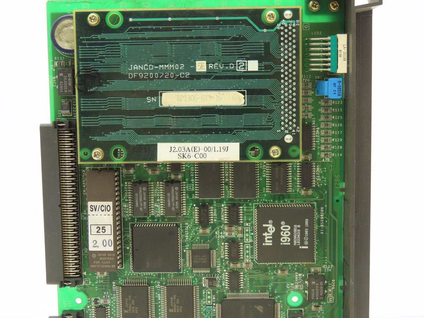 Yaskawa Electric JANCD-MCP10 MCP10 PCB Control Printed Circuit Board Slot Rack