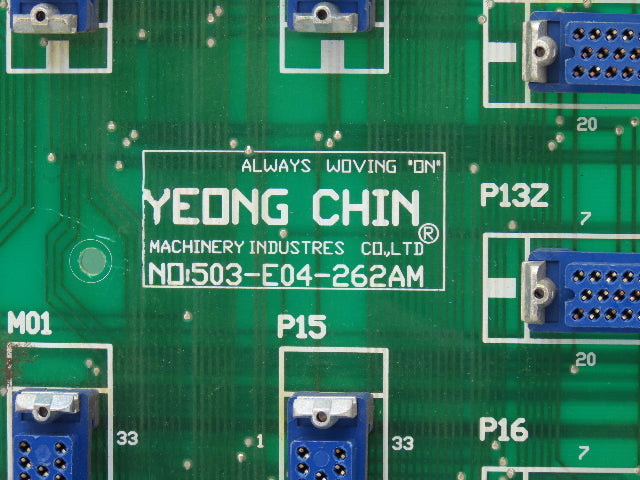 Yeong Chin Machinery Industries 503-E04-262AM Printed Circuit Board Module PCB