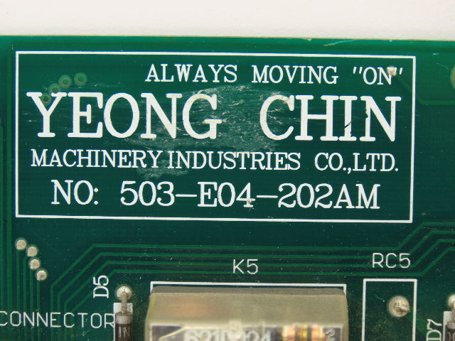 Yeong Chin Machinery Ind 503-E04-202AM Printed Circuit Board Relay Board PCB