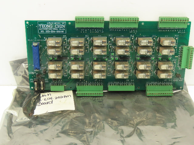 Yeong Chin Machinery Ind 503-E04-202AM Printed Circuit Board Relay Board PCB