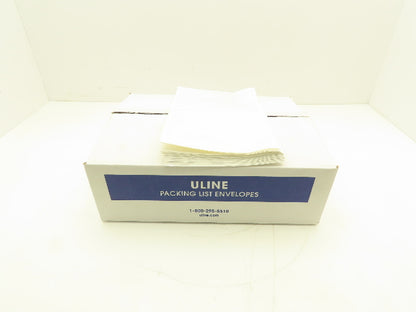 Uline Packing List Envelopes Clear 6 1/2 x 10" Side Loading Label Pouch 1000 ct