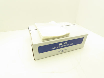 Uline Packing List Envelopes Clear 6 1/2 x 10" Side Loading Label Pouch 1000 ct