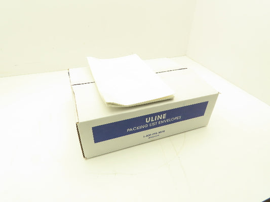Uline Packing List Envelopes Clear 6 1/2 x 10" Side Loading Label Pouch 1000 ct