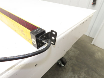 STI 70158-1076 Light Curtain 1215mm Receiver 0.3-9m Range MiniSafe 4600 24vdc