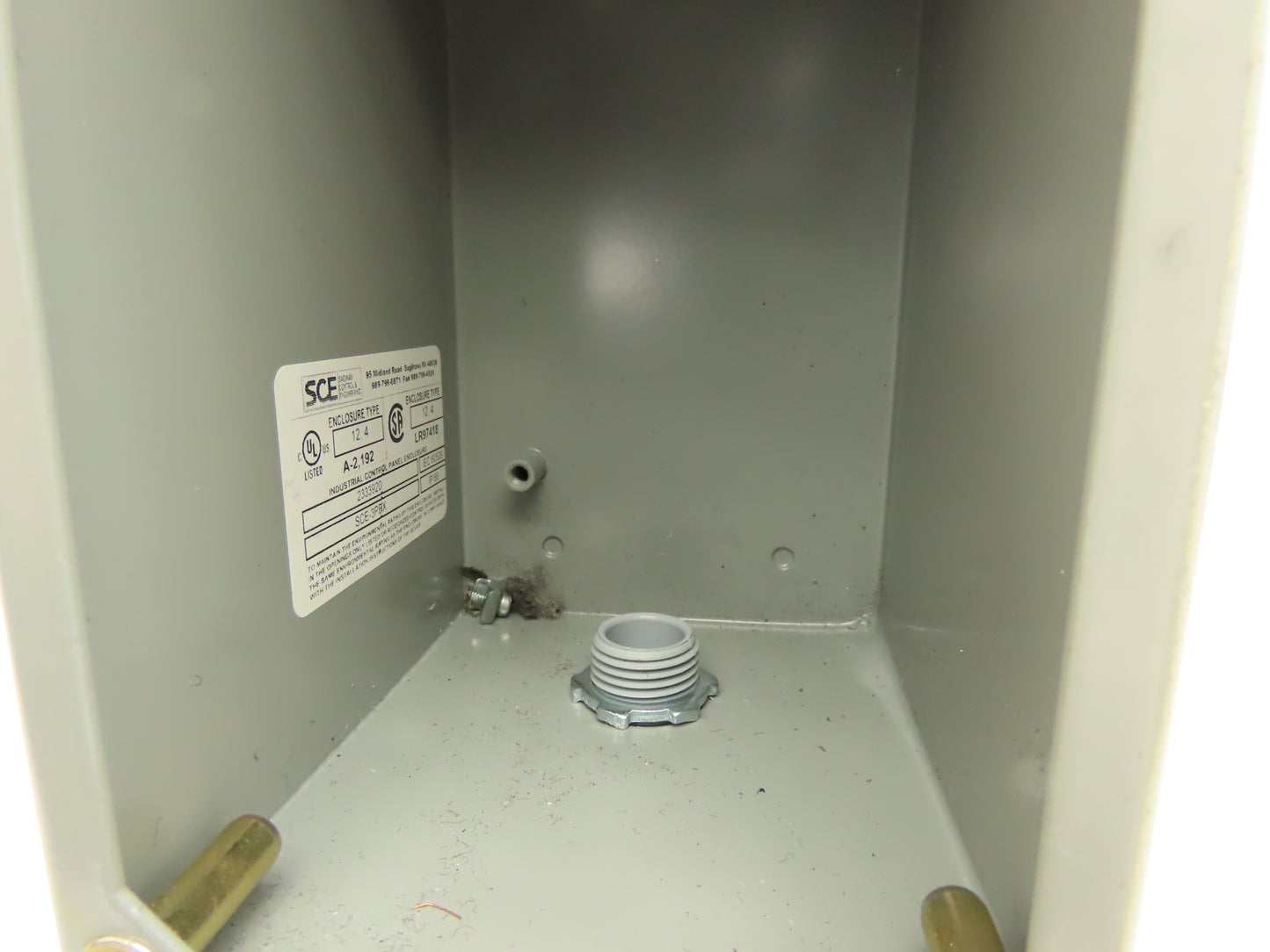 SCE-3PBXI Pushbutton Control Station Enclosure Green E-Stop 3-Button Box