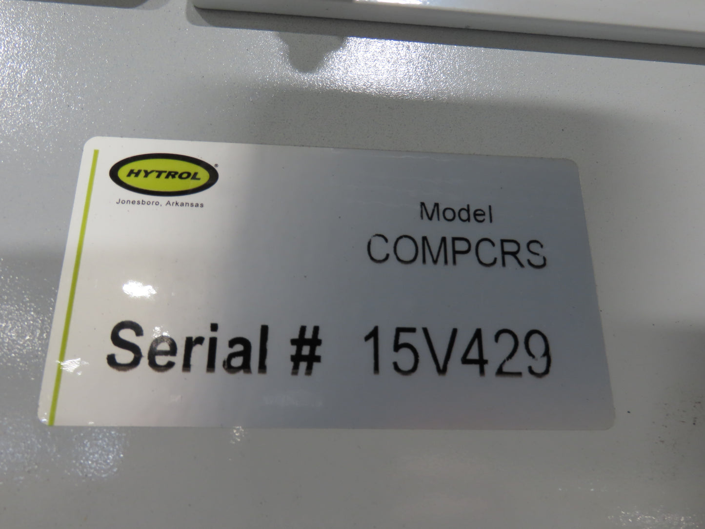 Hytrol Compcrs 43"x 63' Slider Bed Conveyor 41" Belt 7.5Hp 3PH Center Drive VFD