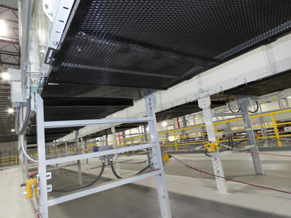 Hytrol Compcrs 43"x 63' Slider Bed Conveyor 41" Belt 7.5Hp 3PH Center Drive VFD