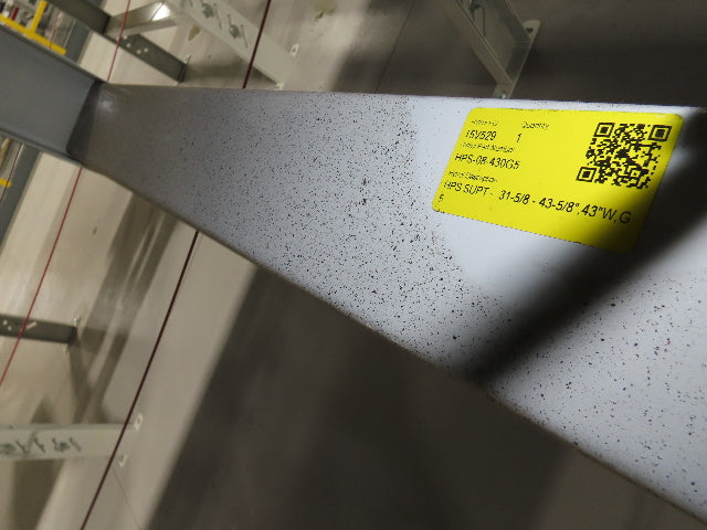 Hytrol Compcrs 43"x 63' Slider Bed Conveyor 41" Belt 7.5Hp 3PH Center Drive VFD