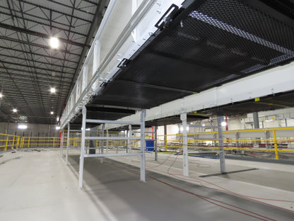 Hytrol Compcrs 43"x 63' Slider Bed Conveyor 41" Belt 7.5Hp 3PH Center Drive VFD