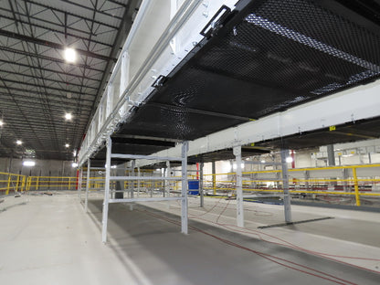 Hytrol Compcrs 43"x 63' Slider Bed Conveyor 41" Belt 7.5Hp 3PH Center Drive VFD