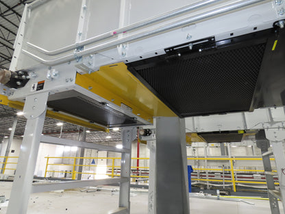 Hytrol Compcrs 43"x 63' Slider Bed Conveyor 41" Belt 7.5Hp 3PH Center Drive VFD