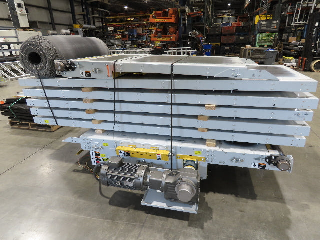 Hytrol Compcrs 43"x 63' Slider Bed Conveyor 41" Belt 7.5Hp 3PH Center Drive VFD