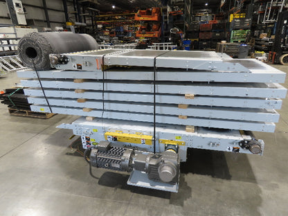 Hytrol Compcrs 43"x 63' Slider Bed Conveyor 41" Belt 7.5Hp 3PH Center Drive VFD