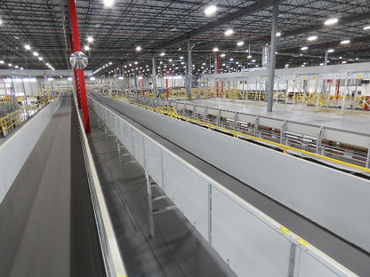 Hytrol Compcrs 43"x 63' Slider Bed Conveyor 41" Belt 7.5Hp 3PH Center Drive VFD