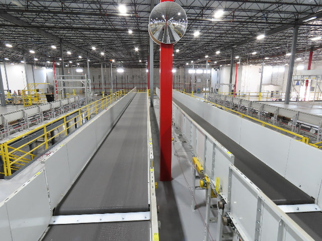 Hytrol Compcrs 43"x 63' Slider Bed Conveyor 41" Belt 7.5Hp 3PH Center Drive VFD