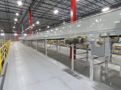 Hytrol HSS 43"x 61' Slider Bed Conveyor 41" Belt 7.5Hp 3PH Center Drive w/VFD