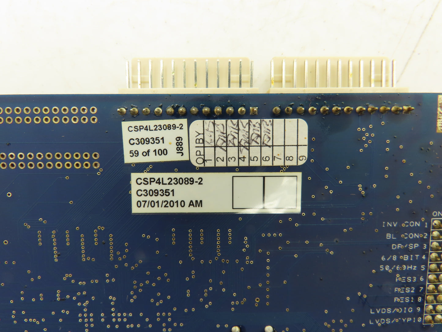 DNC Electronics CSP4L23089-2 Circuit Board for operator Panel