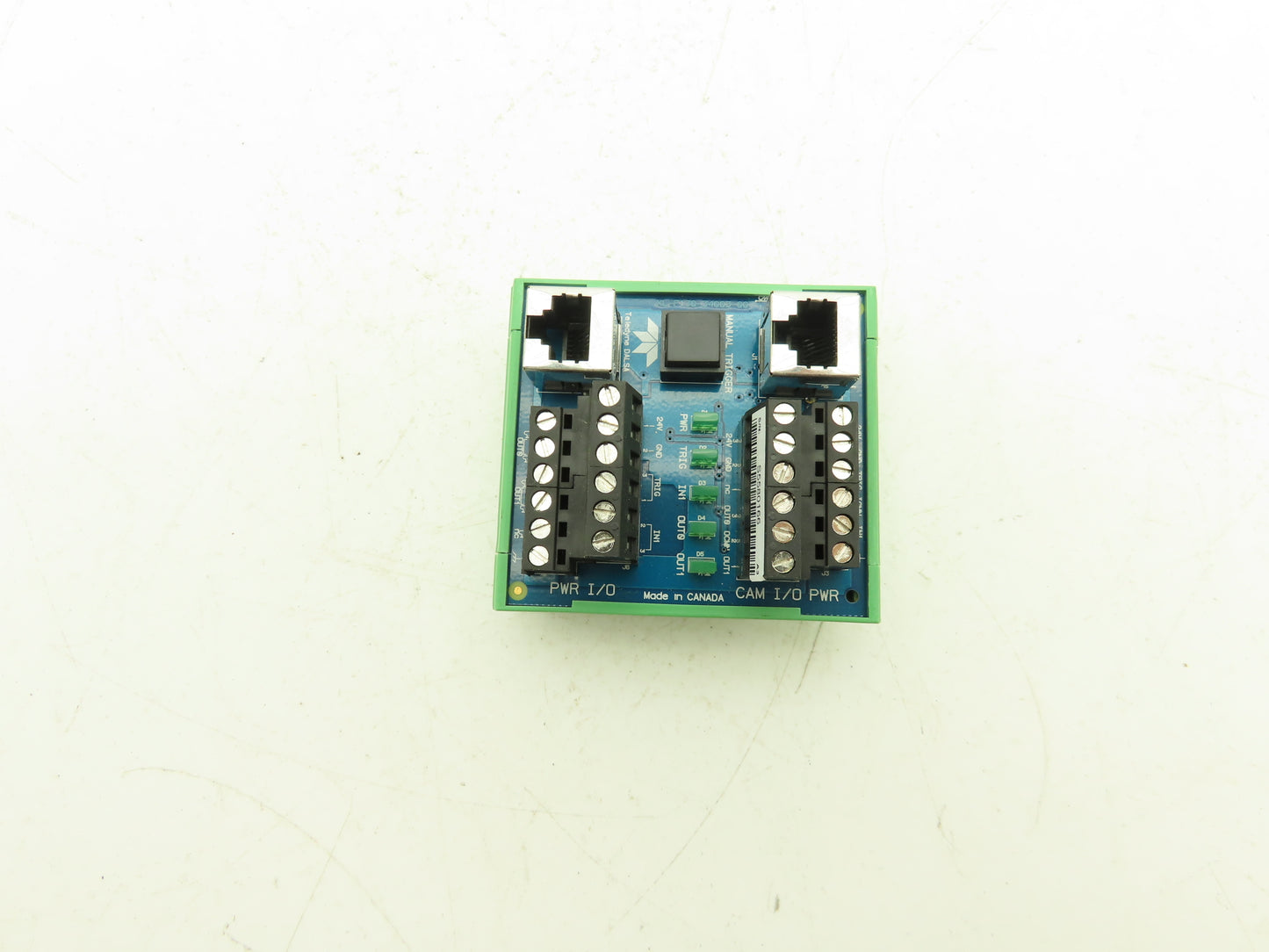 Teledyne DALSA XL-F130-34003-00 CAM LAN I/O PWR Circuit Board w/ Manual Trigger