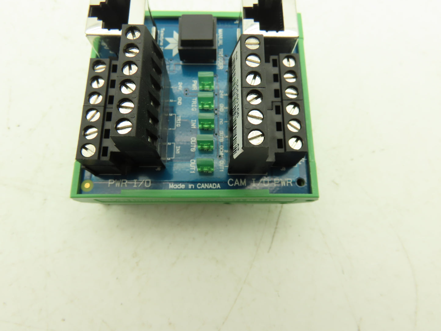 Teledyne DALSA XL-F130-34003-00 CAM LAN I/O PWR Circuit Board w/ Manual Trigger