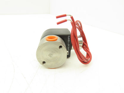 Parker Fluid Solenoid Valve Two Way Coil Voltage 120VAC 1/4" NPT 250 PSI