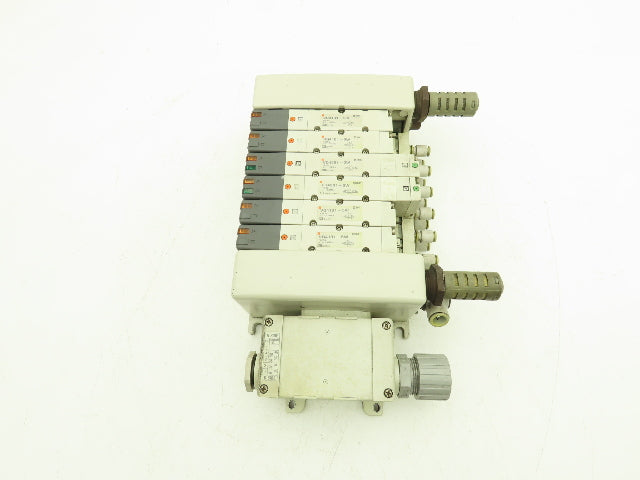 SMC VQ4101-5W/VQ4301-5W Pneumatic Solenoid Valve 6-Station Manifold 24VDC