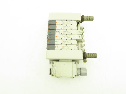SMC VQ4101-5W/VQ4301-5W Pneumatic Solenoid Valve 6-Station Manifold 24VDC