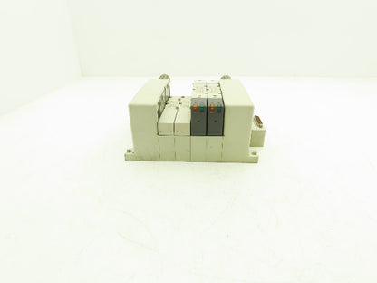 SMC VQ4301-5W Pneumatic Solenoid Valve 4-Station Manifold 24VDC w/2 Valves