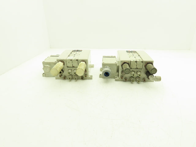 SMC VQ4301-5W Pneumatic Solenoid Valve 2-Station Manifold 24VDC  Lot of 2