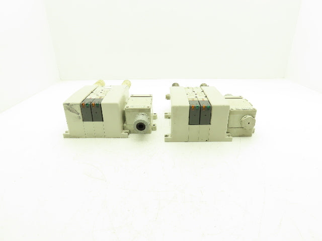 SMC VQ4301-5W Pneumatic Solenoid Valve 2-Station Manifold 24VDC  Lot of 2