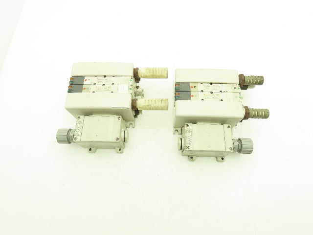 SMC VQ4301-5W Pneumatic Solenoid Valve 2-Station Manifold 24VDC  Lot of 2