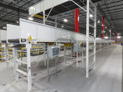 Hytrol HSS 43"x 62' Slider Bed Conveyor 41" Belt 7.5Hp 3PH Center Drive w/VFD