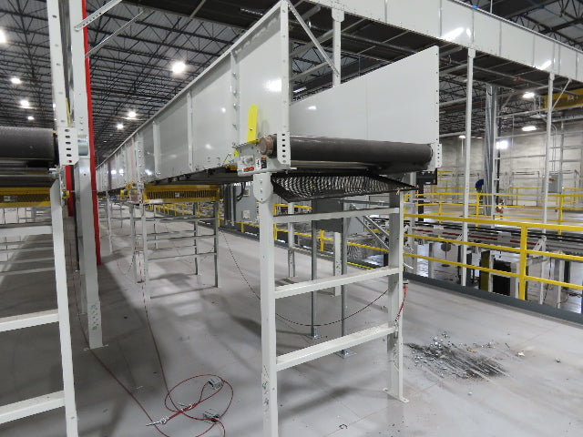 Hytrol HSS 43"x 62' Slider Bed Conveyor 41" Belt 7.5Hp 3PH Center Drive w/VFD