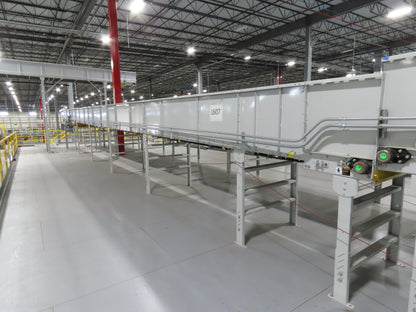 Hytrol HSS 43"x 62' Slider Bed Conveyor 41" Belt 7.5Hp 3PH Center Drive w/VFD