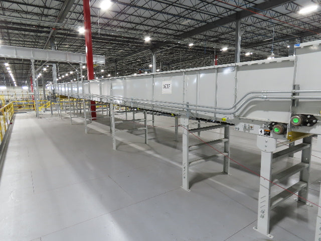 Hytrol HSS 43"x 62' Slider Bed Conveyor 41" Belt 7.5Hp 3PH Center Drive w/VFD