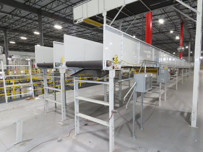 Hytrol HSS 43"x 62' Slider Bed Conveyor 41" Belt 7.5Hp 3PH Center Drive w/VFD