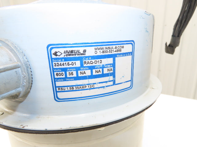 Conductic Insul 8 RAQ-D12 Rotary Slip Ring Assembly 12 Conductor  600V 35A